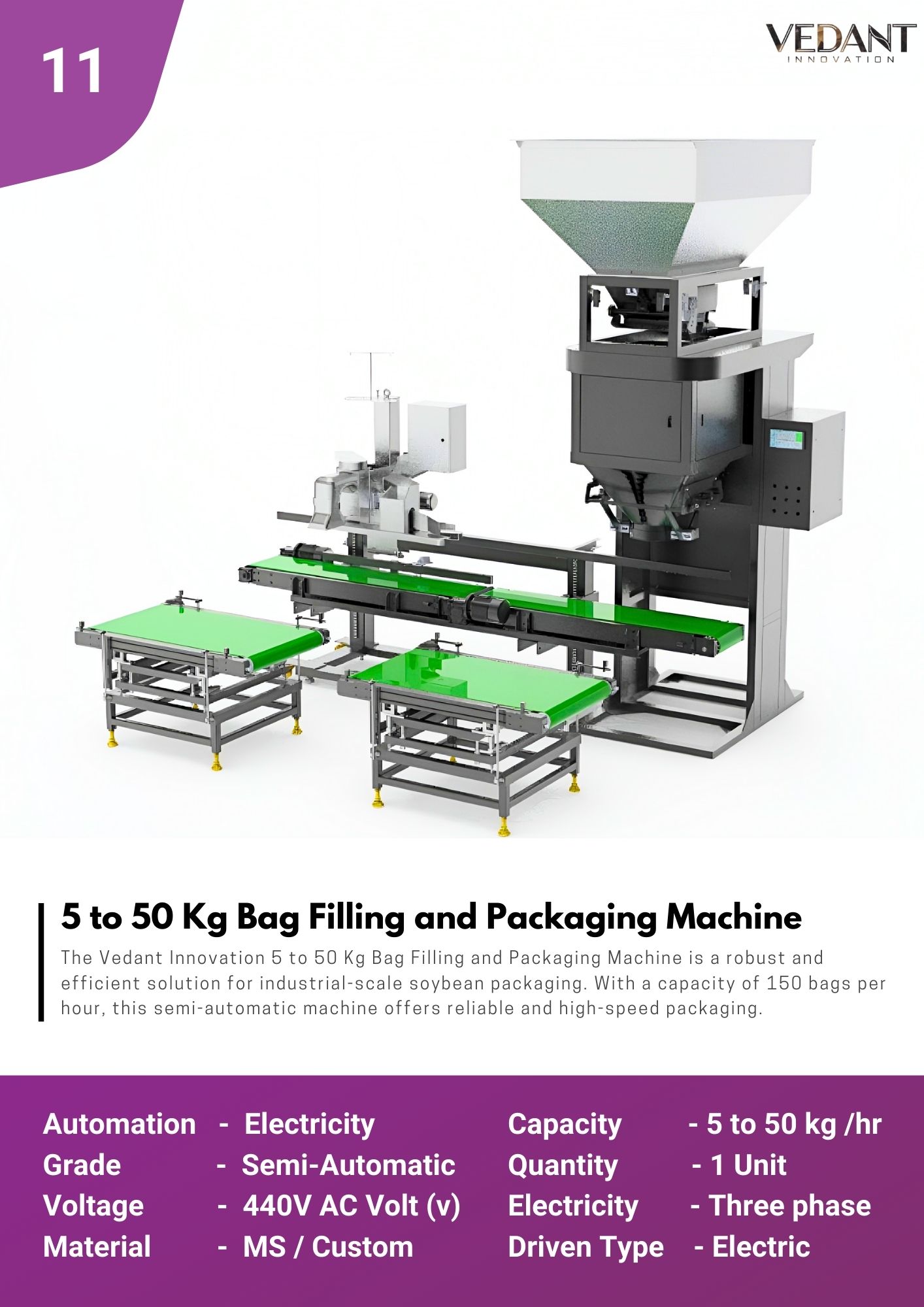 50 kg bag filling and sealing machine