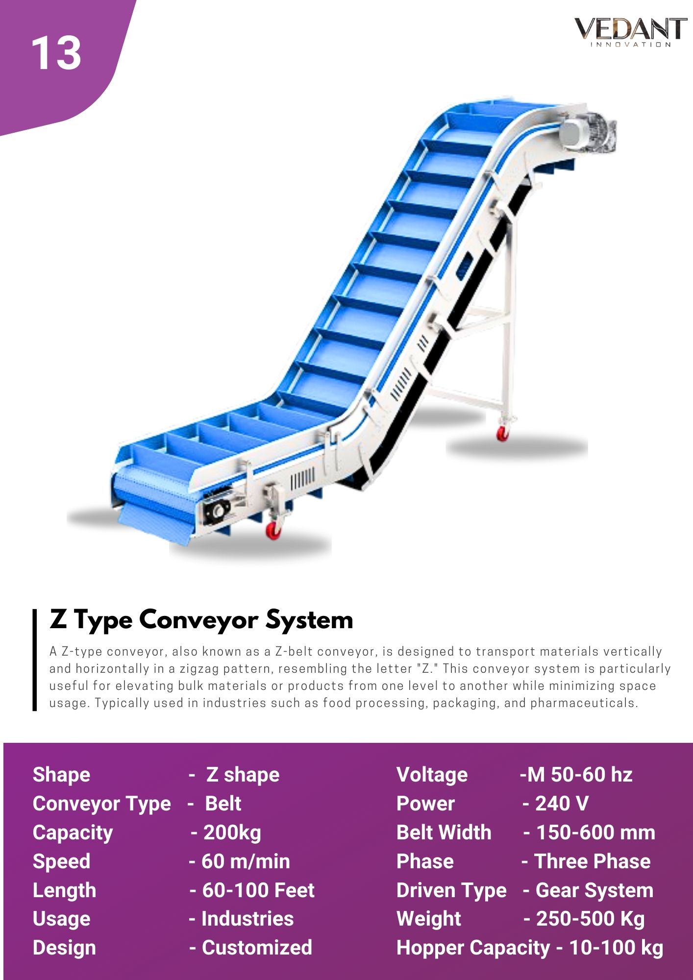 Z conveyor